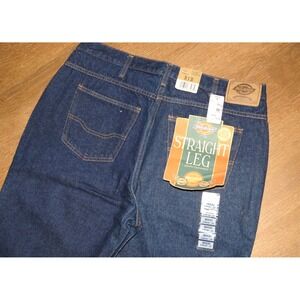 NEW! Men's Vintage DICKIES 100% Cotton DEADSTOCK Straight Leg Jeans 38 X 30 NWT!